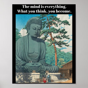 Philosophie Zitat Buddha Buddhismus Meditation Pos Poster