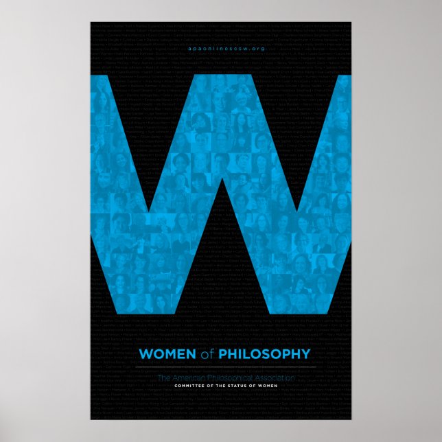 Philosophiefrauen - Blau Poster (Vorne)