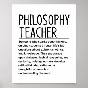 Philosophielehrer Poster