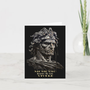 Philosophische Stoic Memento Denken Sie daran, Leb Karte