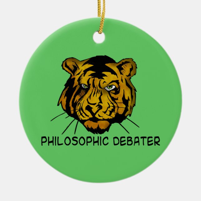 Philosophischer Disputant Keramik Ornament (Vorne)