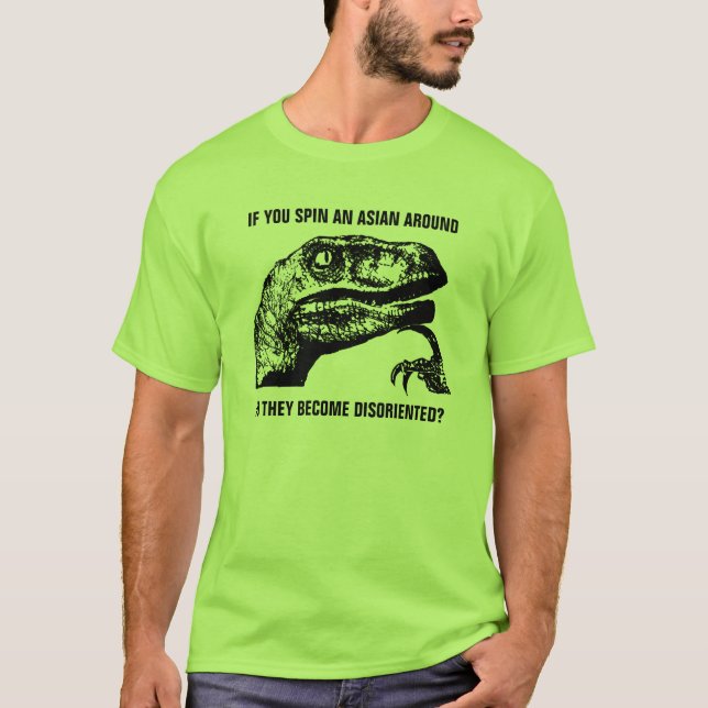 Philosoraptor Asiat T-Shirt (Vorderseite)