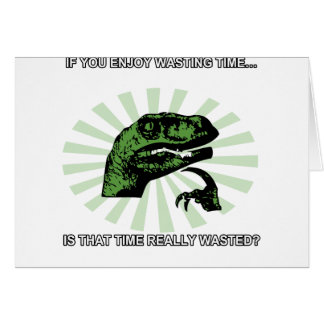 Philosoraptor, das Zeit vergeudet