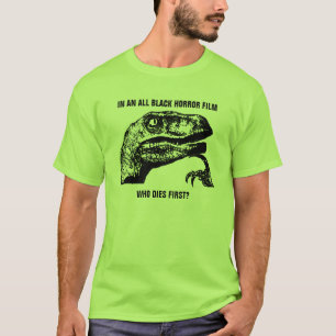 Philosoraptor Horror-Film T-Shirt