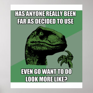 Philosoraptor Nonsense Poster