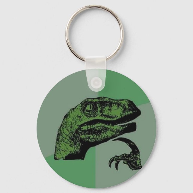 Philosoraptor Schlüsselanhänger (Vorderseite)