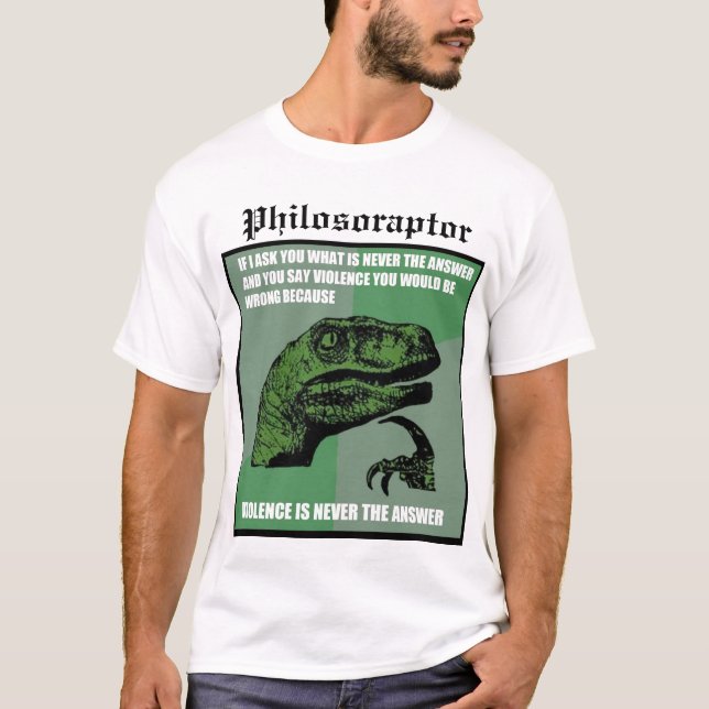 Philosoraptor T-Shirt (Vorderseite)