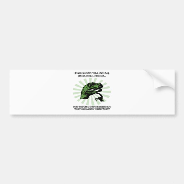 Philosoraptor Toast und Toaster Autoaufkleber (Vorne)