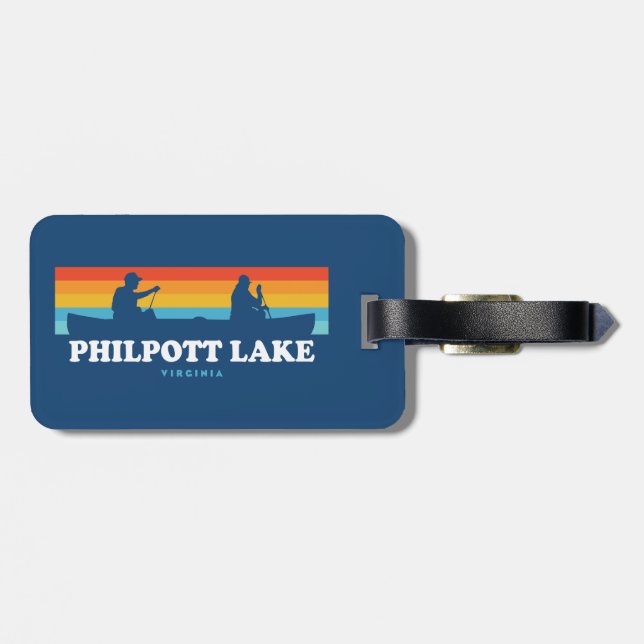 Philpott Lake Virginia Canoe Gepäckanhänger (Rückseite horizontal)