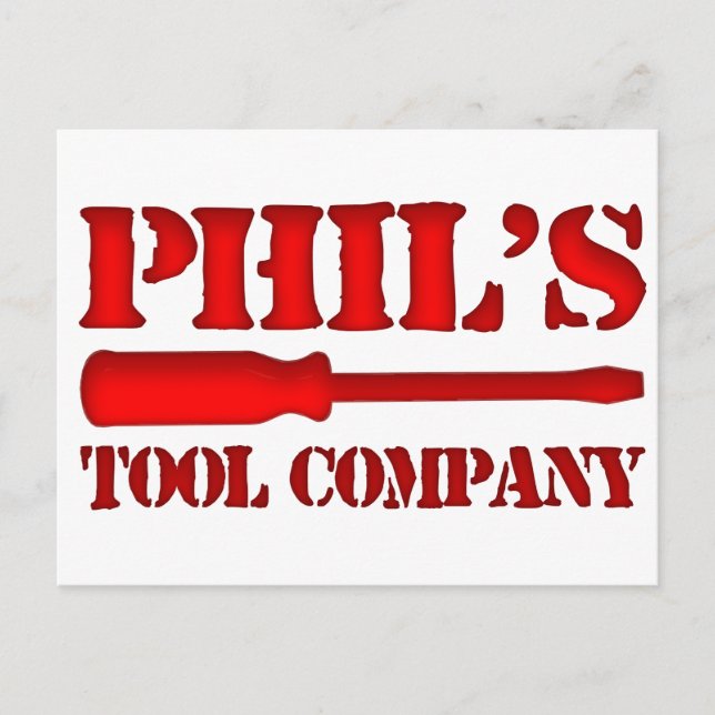 Phil's Tool Company Postkarte (Vorderseite)
