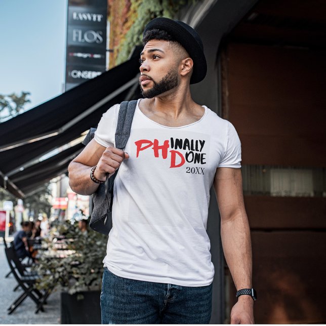 Phindone - Funny PHD Abschluss Quote Design T-Shirt (Von Creator hochgeladen)