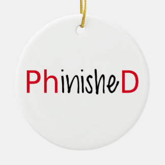 Phinished, Wortkunst, Textentwurf für PhD Keramikornament