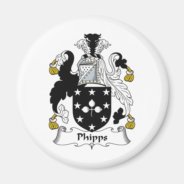 Phipps Familienwappen Magnet (Vorne)