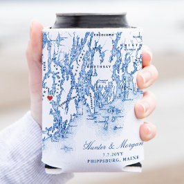 Phippsburg Maine Gastgeschenk Hochzeit Drink Holde Dosenkühler