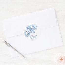 Phippsburg Maine Map Wedding Sticker Umschlag Aufk