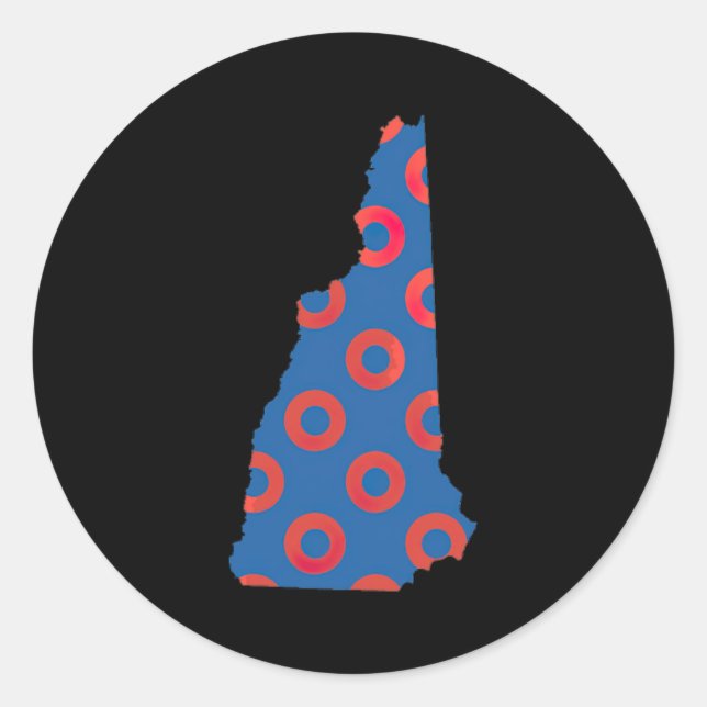 Phish Fishman Donut New Hampshire Ecavator Boy Don Runder Aufkleber (Vorderseite)