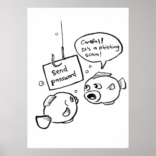 Phishing-Betrug Poster (Vorne)