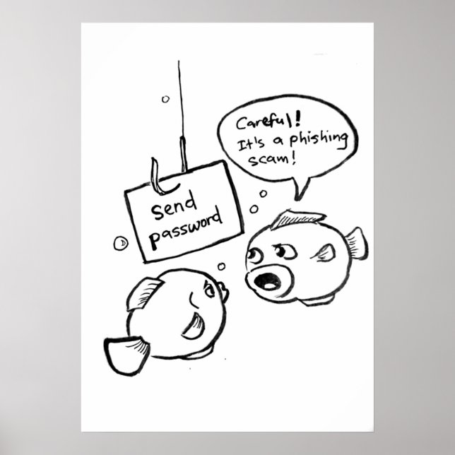 Phishing-Betrug Poster (Vorne)