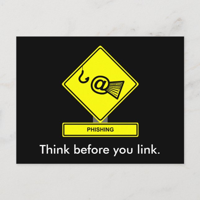 Phishing-Postkarte Postkarte (Vorderseite)