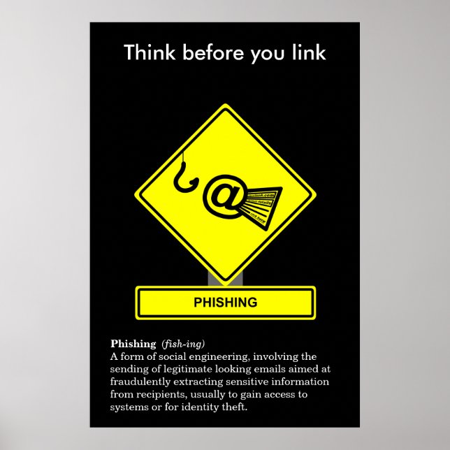 Phishing Security Awareness Poster (Vorne)