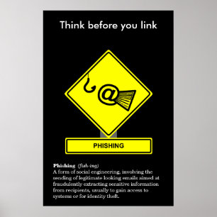 Phishing Sicherheits-Bewusstseins-Plakat Poster