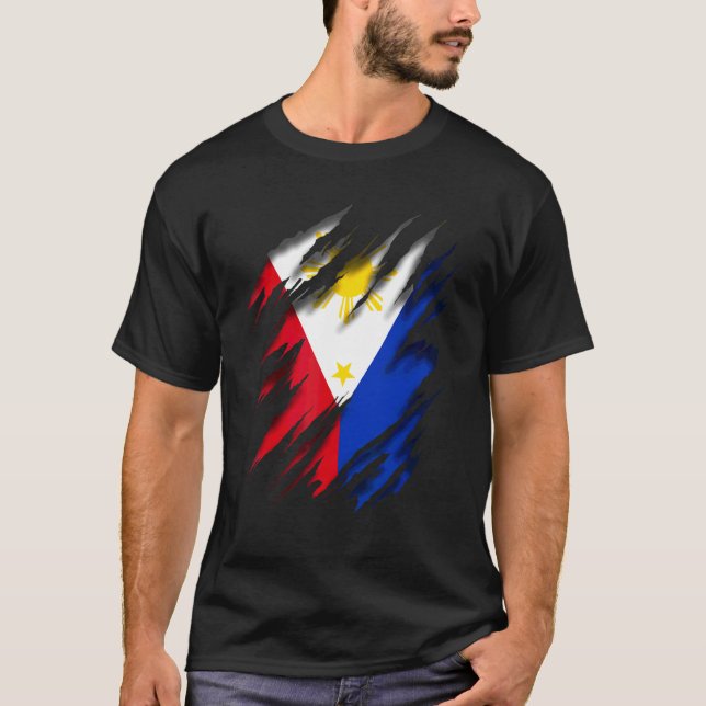 Phl Ph Philippine Flag T-Shirt (Vorderseite)
