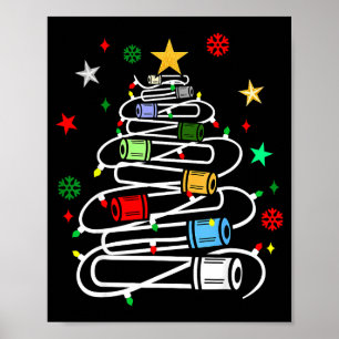 Phlebotomie-Blutröhrchen-Weihnachtsbaum Phlebotomi Poster