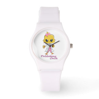 Phlebotomie Chick Watch White Armbanduhr