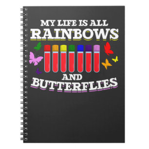 Phlebotomie Coworker Butterfly Phlebotomist Notizblock