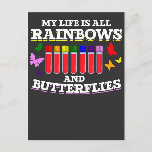 Phlebotomie Coworker Butterfly Phlebotomist Postkarte (Vorderseite)