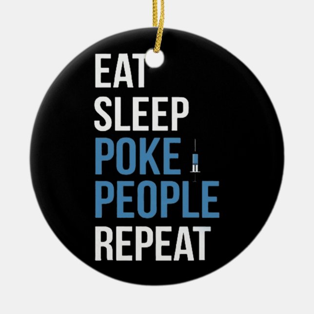 Phlebotomie-Meme Keramik Ornament (Vorne)