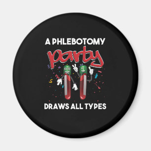 Phlebotomie Party Vacutainer Blutphlebotomist Gif Magnet