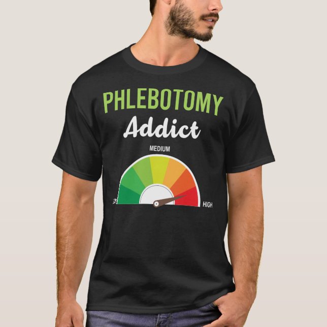 Phlebotomie Phlebotomist T-Shirt (Vorderseite)