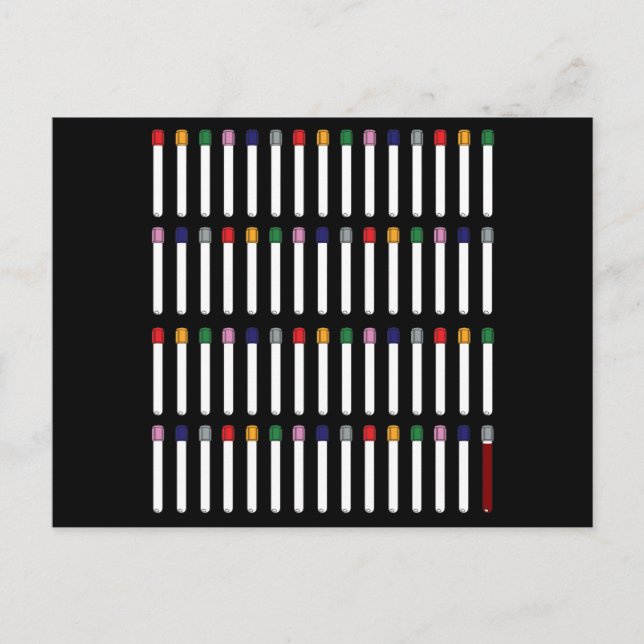 Phlebotomie Postkarte (Vorderseite)