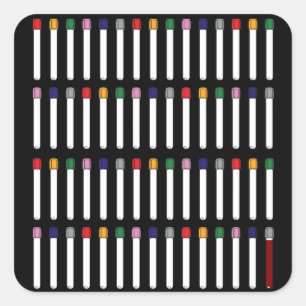 Phlebotomie Quadratischer Aufkleber