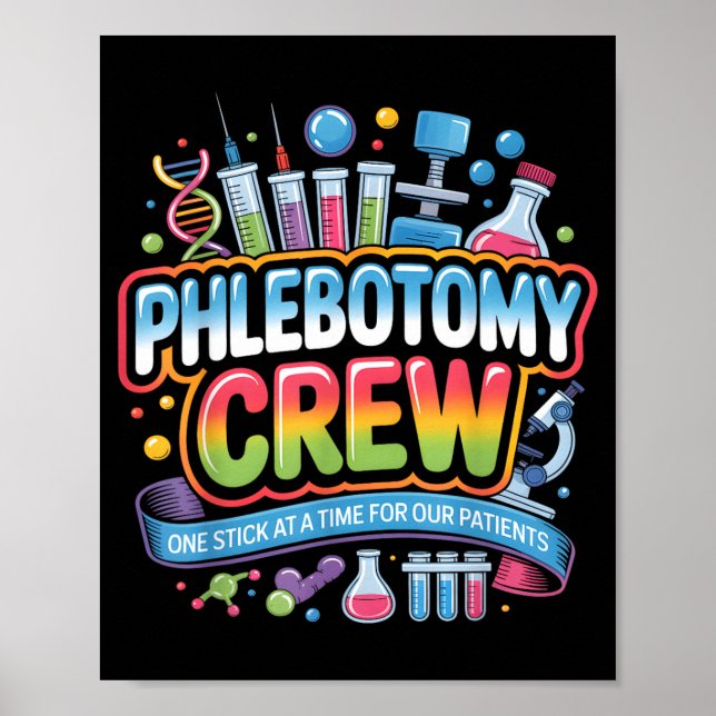 Phlebotomie-Team Lab-Woche s Medizinisch-technisch Poster (Vorne)