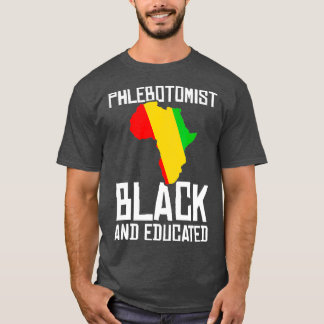 Phlebotomist erreicht schwarze Phlebotomie Geschen T-Shirt