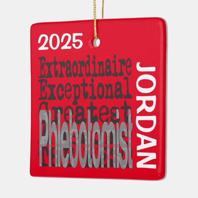 Phlebotomist Extraordinaire CUSTOM Keramikornament (Links)