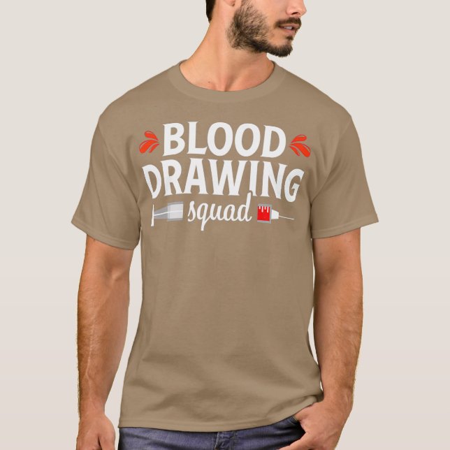 Phlebotomist Funny Squad Phlebotomy Techniker T-Shirt (Vorderseite)