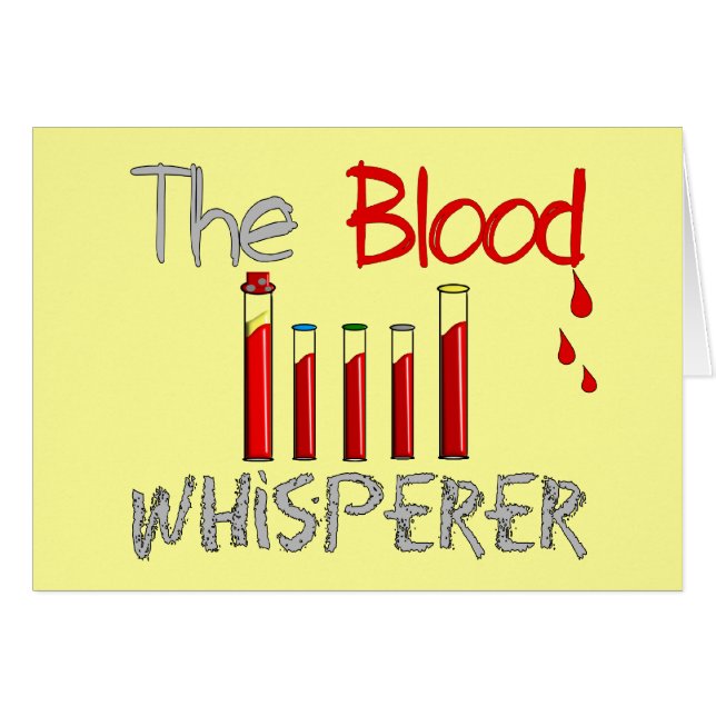 Phlebotomist Geschenke "der BlutWhisperer " (Vorderseite (Horizontal))