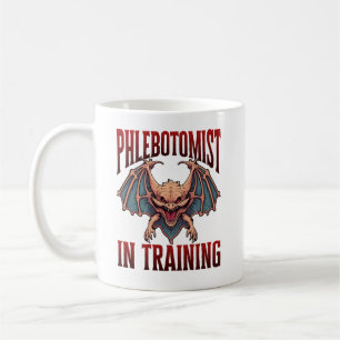 Phlebotomist in Ausbildung Lustiger Student Fleder Kaffeetasse