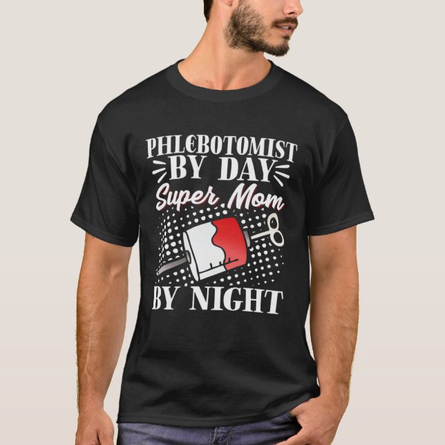 Phlebotomist-Mutter Phlebotomy-Techniker Mutter Mu T-Shirt (Vorderseite)