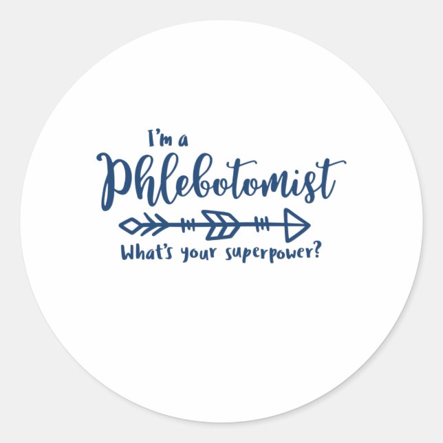 Phlebotomist, Phlebotomie, Labrador-Technologie Runder Aufkleber (Vorderseite)