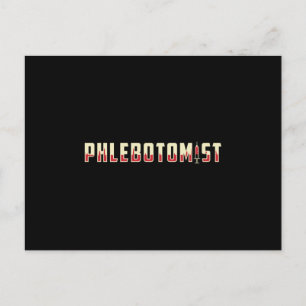 Phlebotomist Phlebotomy Doctor Nurse Medical Gift Postkarte