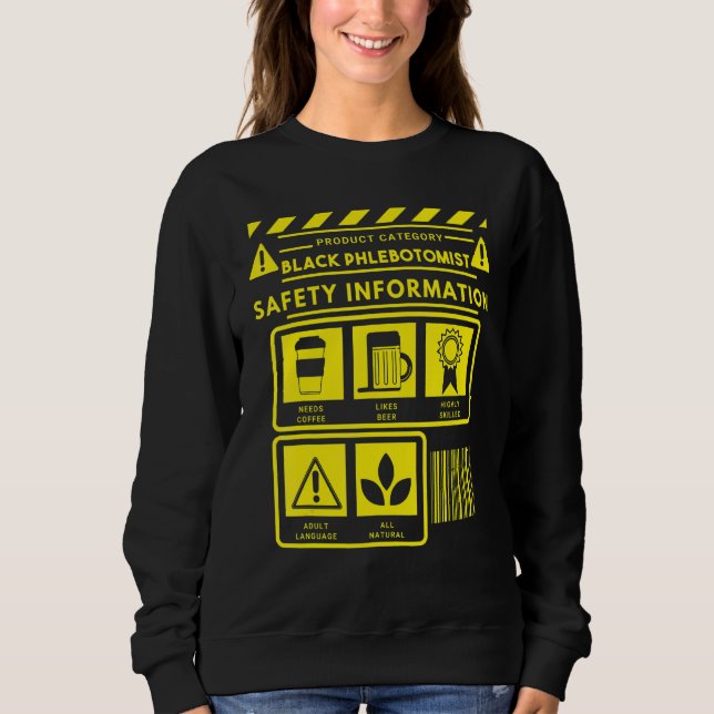 Phlebotomist Phlebotomy Techniker 8 Sweatshirt (Vorderseite)