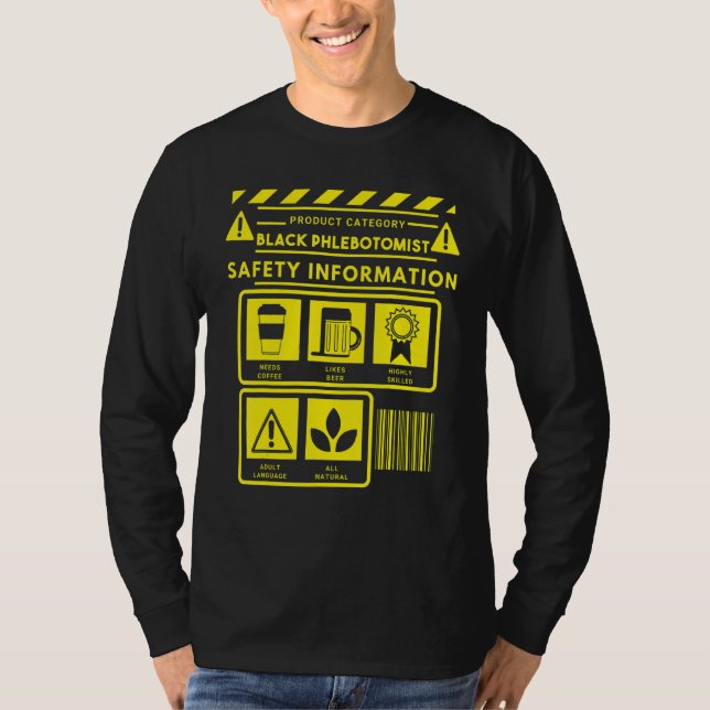 Phlebotomist Phlebotomy Techniker 8 T-Shirt (Vorderseite)