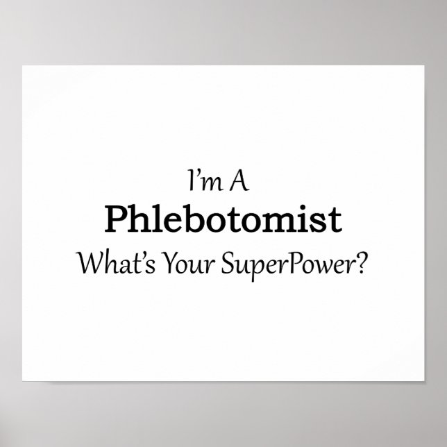 Phlebotomist Poster (Vorne)