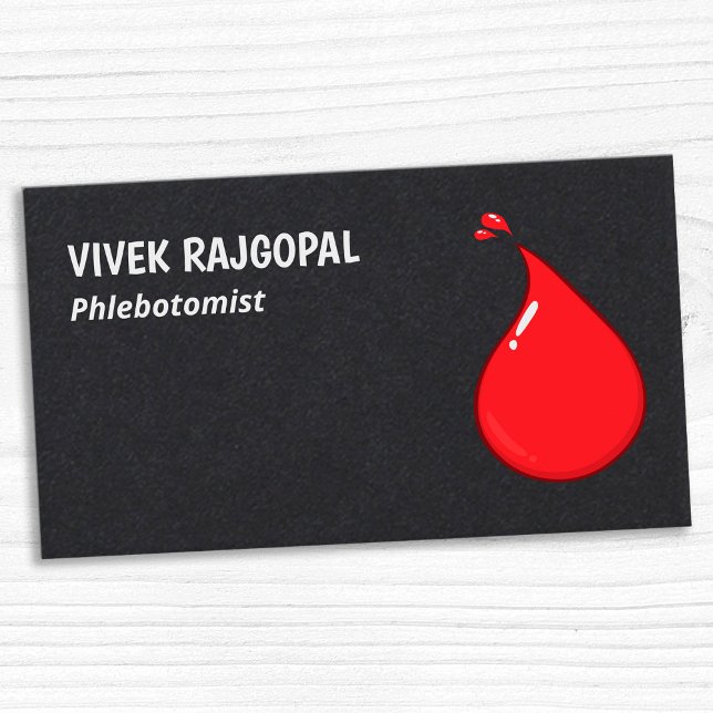 Phlebotomist Premium Visitenkarte (Phlebotomist Visiting Cards)