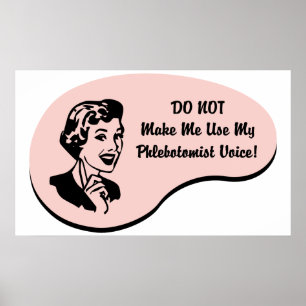 Phlebotomist Stimme Poster