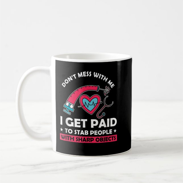 Phlebotomist Syringe Phlebotomy Doctor Blood Nurse Kaffeetasse (Links)